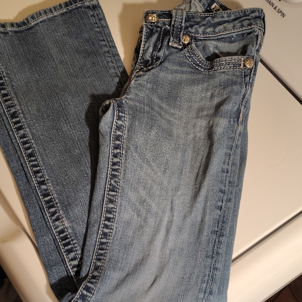 Miss Me Light Blue Skinny Jeans with Contrast Stitching